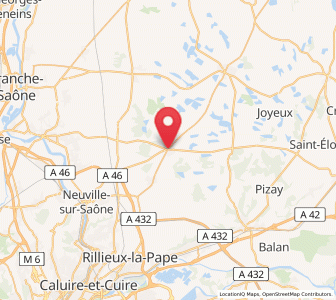 Map of Saint-André-de-Corcy, Auvergne-Rhône-Alpes