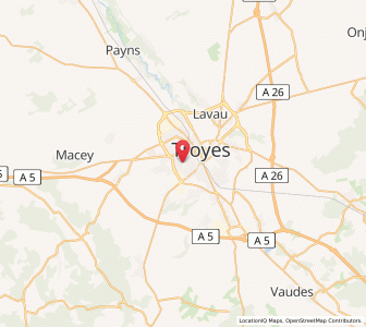 Map of Saint-André-les-Vergers, Grand Est