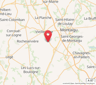 Map of Saint-André-Treize-Voies, Pays de la Loire