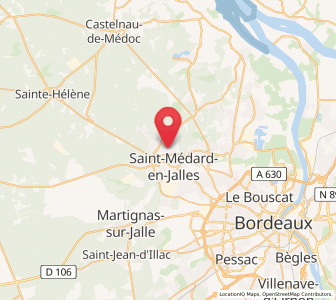 Map of Saint-Aubin-de-Médoc, Nouvelle-Aquitaine