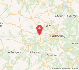 Map of Saint-Aubin-le-Cloud, Nouvelle-Aquitaine