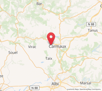 Map of Saint-Benoît-de-Carmaux, Occitanie