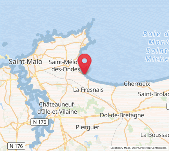 Map of Saint-Benoît-des-Ondes, Brittany