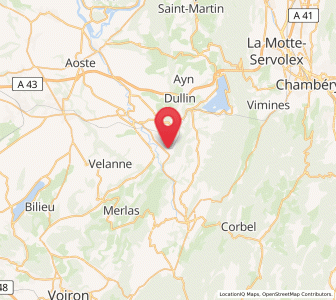 Map of Saint-Béron, Auvergne-Rhône-Alpes