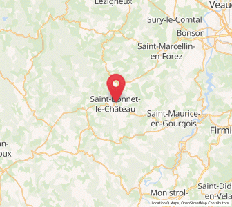 Map of Saint-Bonnet-le-Château, Auvergne-Rhône-Alpes