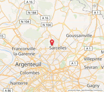 Map of Saint-Brice-sous-Forêt, Île-de-France