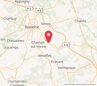 Map of Saint-Bris-le-Vineux, Bourgogne-Franche-Comté
