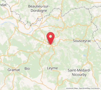 Map of Saint-Céré, Occitanie