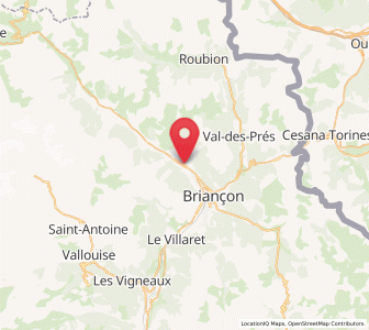 Map of Saint-Chaffrey, Provence-Alpes-Côte d'Azur
