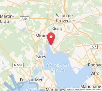 Map of Saint-Chamas, Provence-Alpes-Côte d'Azur