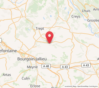 Map of Saint-Chef, Auvergne-Rhône-Alpes