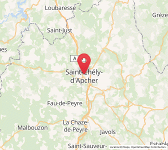 Map of Saint-Chély-d'Apcher, Occitanie