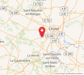 Map of Saint-Christophe-du-Bois, Pays de la Loire