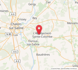 Map of Saint-Christophe-en-Bresse, Bourgogne-Franche-Comté