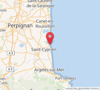 Map of Saint-Cyprien-Plage, Occitanie