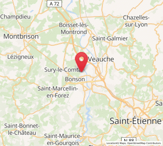 Map of Saint-Cyprien, Auvergne-Rhône-Alpes