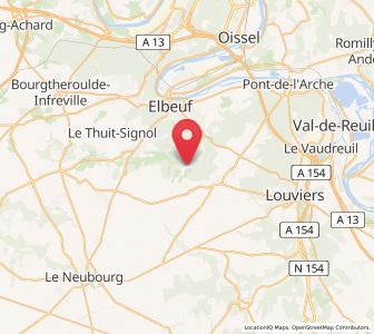 Map of Saint-Didier-des-Bois, Normandy