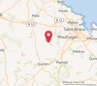 Map of Saint-Donan, Brittany