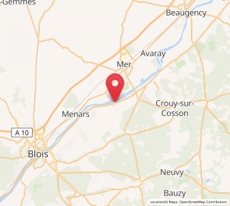 Map of Saint-Dyé-sur-Loire, Centre