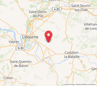 Map of Saint-Émilion, Nouvelle-Aquitaine