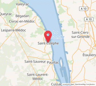 Map of Saint-Estèphe, Nouvelle-Aquitaine
