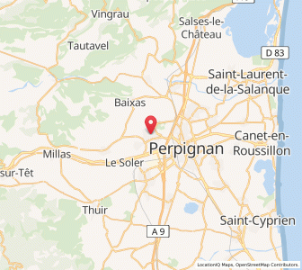 Map of Saint-Estève, Occitanie