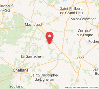 Map of Saint-Étienne-de-Mer-Morte, Pays de la Loire