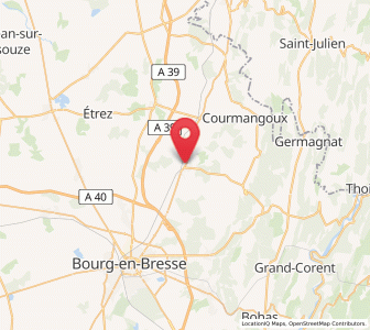Map of Saint-Étienne-du-Bois, Auvergne-Rhône-Alpes