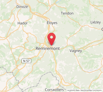 Map of Saint-Étienne-lès-Remiremont, Grand Est