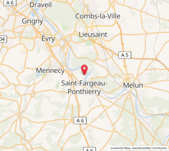 Map of Saint-Fargeau-Ponthierry, Île-de-France