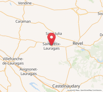 Map of Saint-Félix-Lauragais, Occitanie