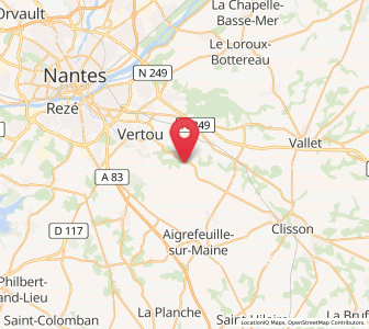Map of Saint-Fiacre-sur-Maine, Pays de la Loire