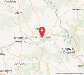 Map of Saint-Florentin, Bourgogne-Franche-Comté