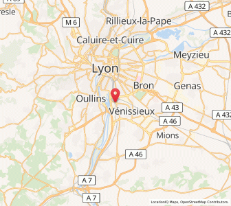 Map of Saint-Fons, Auvergne-Rhône-Alpes