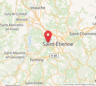 Map of Saint-Genest-Lerpt, Auvergne-Rhône-Alpes