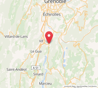 Map of Saint-Georges-de-Commiers, Auvergne-Rhône-Alpes