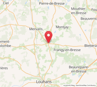 Map of Saint-Germain-du-Bois, Bourgogne-Franche-Comté