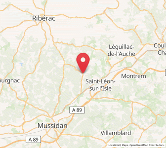 Map of Saint-Germain-du-Salembre, Nouvelle-Aquitaine