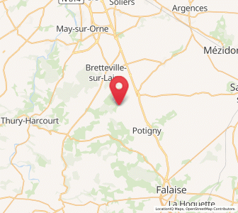 Map of Saint-Germain-le-Vasson, Normandy