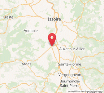 Map of Saint-Germain-Lembron, Auvergne-Rhône-Alpes