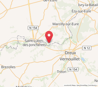 Map of Saint-Germain-sur-Avre, Normandy
