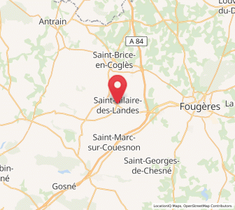 Map of Saint-Hilaire-des-Landes, Brittany