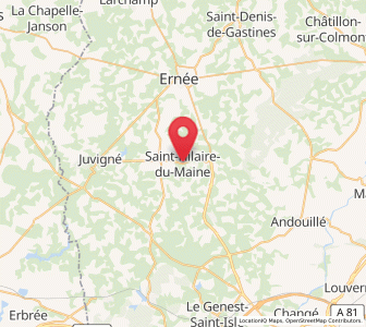 Map of Saint-Hilaire-du-Maine, Pays de la Loire