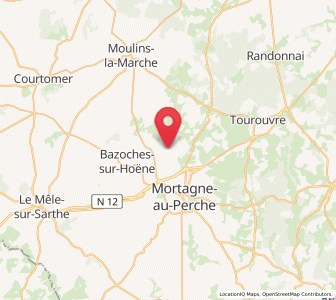 Map of Saint-Hilaire-le-Châtel, Normandy