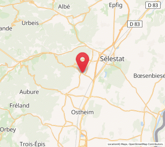 Map of Saint-Hippolyte, Grand Est