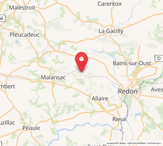 Map of Saint-Jacut-les-Pins, Brittany