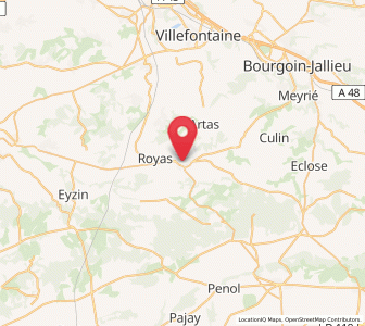 Map of Saint-Jean-de-Bournay, Auvergne-Rhône-Alpes