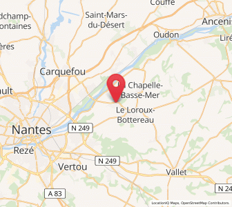 Map of Saint-Julien-de-Concelles, Pays de la Loire