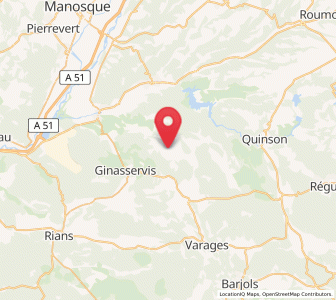 Map of Saint-Julien, Provence-Alpes-Côte d'Azur