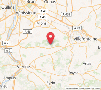 Map of Saint-Just-Chaleyssin, Auvergne-Rhône-Alpes